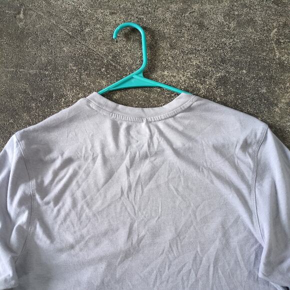 Champion Crop Top Shirt Womens S Gray Cropped Retro Y2K Gym Workout Summer - Picture 4 of 6